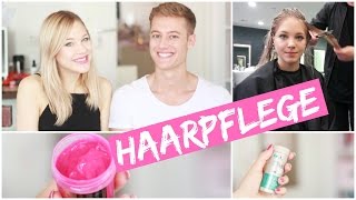 MEINE HAARPFLEGE  FRISEURBESUCH I BALAYAGE KÜHLES BLOND mit Special Guest [upl. by Nolek]