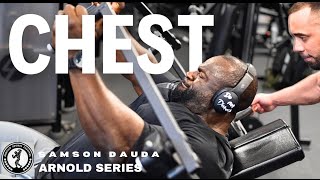 Arnold 2024 series  Chest training 10 weeks out  Samson Dauda [upl. by Kosaka816]