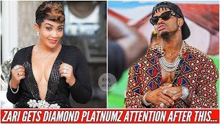 ZARI FINALLY GETS DIAMOND PLATNUMZ ATTENTION AFTER THIS SET TO GET BACK TOGETHER BTG News [upl. by Yetah]