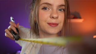 ASMR Measuring you For Your Halloween Costume 🎃 Messing with your face tracing amp drawing [upl. by Guendolen]