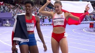 Womens 400m Final Paris 2024 Olympics olympics2024 marileidypaulino nataliakaczmarek [upl. by Airec675]