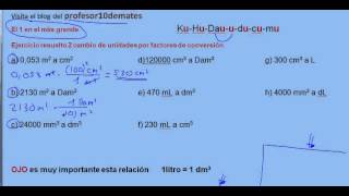 Cambio de unidades por factores de conversión 09 ejercicio resuelto 2a [upl. by Sapphira]