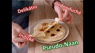 Indické placky naan  ověřený recept který je na placky pita [upl. by Coughlin396]