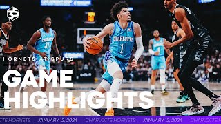 Game Highlights Hornets vs Spurs  1122024 [upl. by Werra]