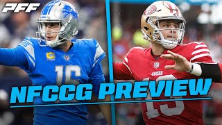 Lions vs 49ers NFC Conference Championship Game Preview  PFF [upl. by Brecher693]