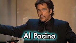 Al Pacino Accepts the AFI Life Achievement Award in 2007 [upl. by Natlus995]