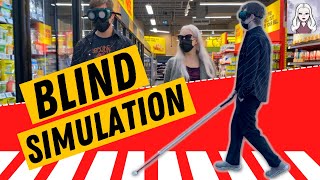 Blindness Simulation  Teaching My Boyfriend Blind Life Skills [upl. by Sandie]