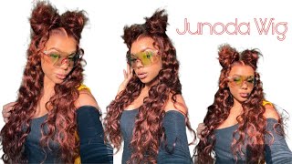 Widows Peak Tutorial  Messy Buns amp Curls Look ft Junoda Wig [upl. by Connell509]