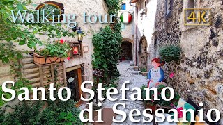 Santo Stefano di Sessanio Abruzzo Italy【Walking Tour】History in Subtitles  4K [upl. by Poliard]