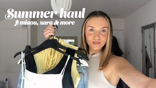 Summer Try on Haul ft Miaou Gia Zara amp More [upl. by Wenonah]