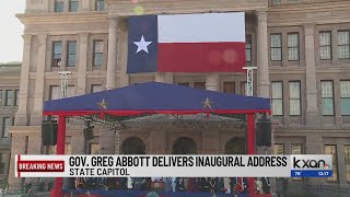 Texas Gov Greg Abbotts 2023 inauguration speech at the Texas Capitol [upl. by Danielson248]