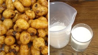 Tiger Nuts Milk Kunun Aya or Horchata de Chufas  Flo Chinyere [upl. by Nulubez]