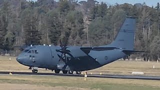 RAAF ALENIA C27 Spartan Departs from Canberra International Airport [upl. by Jecoa]