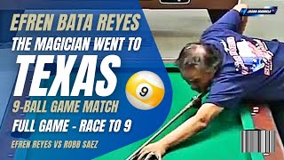 ⭐ Efren Reyes Full Game in Texas USA open pool tournament 9 Ball Game HillHill Match efrenreyes [upl. by Neenaj]