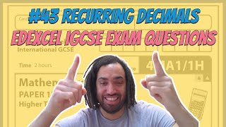 43 Recurring Decimals  Edexcel IGCSE Exam Questions [upl. by Nostaw531]