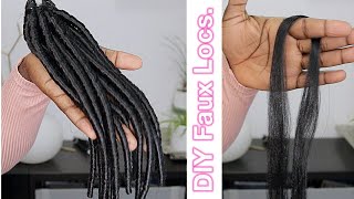 DIY Faux Locs With KanekalonBraiding Hair  Dilias Empire [upl. by Assirahs]