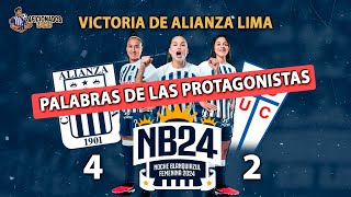 NOCHE BLANQUIAZUL FEMENINA 2024 ⚪️🔵 VICTORIA DE ALIANZA LIMA ⚽ PALABRAS DE LAS PROTAGONISTAS 💪🏾 [upl. by Melvina]