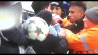 Neymar Tries to Fight Against Manchester City Fan After Being Teased [upl. by Otit830]