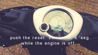 Yamaha neos reset oil change [upl. by Yttig58]