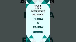 Difference Between Flora and Fauna  The World in Bloom Distinguishing between Flora and Fauna [upl. by Wolfy931]