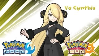 Pokémon Sun amp Moon  Cynthia Battle Music HQ [upl. by Waldemar519]