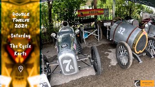 Brooklands Double 12 2024 Saturday The Cyclekarts [upl. by Aihtibat697]