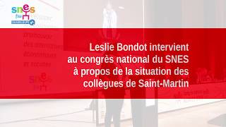 Témoignage sur la réalité à SaintMartin par Leslie Bondot du SNESFSU Guadeloupe [upl. by Mccreery]