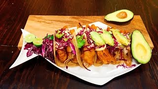 Receta Tacos de pescado  Cocineros Mexicanos [upl. by Bernhard950]