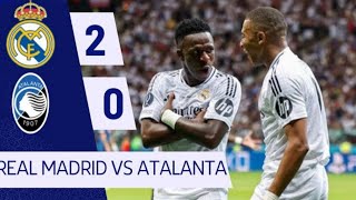 Kylian Mbappe First Goal  Real Madrid vs Atalanta 20  Highlights  UEFA Super Cup FINAL 2024uefa [upl. by Lyndsay]