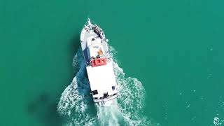 Megali beach Sidari Corfu drone footage in 4k [upl. by Kannav]