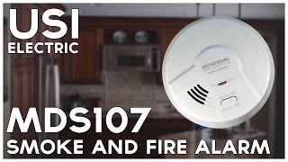 Hardwired 2in1 Universal Smoke Sensing Smoke and Fire Alarm with Battery Backup MDS107 [upl. by Ainezey]