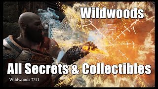 God of War All Secrets and Collectibles in Wildwoods [upl. by Ahsiuqat]