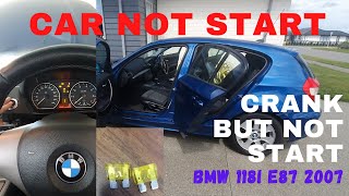 Car Crank but not start BMW E87 [upl. by Basil]