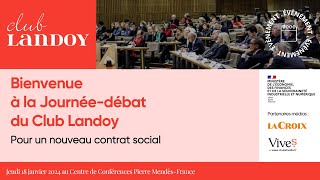 Journéedébat du Club Landoy  Pour un nouveau contrat social [upl. by Shuping784]