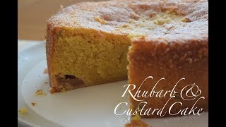 Rhubarb amp Custard Cake  Sundaebake [upl. by Javed]