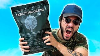 PROVANDO A COMIDA DO EXÉRCITO BRASILEIRO [upl. by Broadbent]