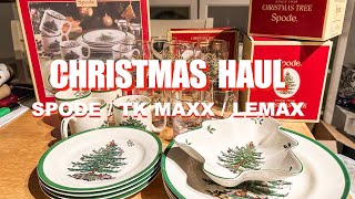 CHRISTMAS Haul  SPODE  TK MAXX  LEMAX [upl. by Jephum]