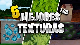 ✅LAS 5 MEJORES TEXTURAS PARA MINECRAFT BEDROCK Y PE 120 y 121😨🤙✅Buenas y realistas 😎👋 [upl. by Oeak]