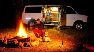 Camping In cold Temperatures with Camper Van [upl. by Dlnaod]