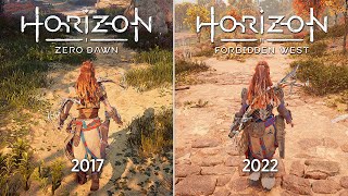 Horizon Forbidden West vs Horizon Zero Dawn  Physics and Details Comparison [upl. by Robinett602]