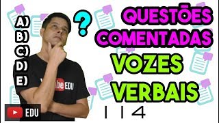 Questão 114 Vozes verbais [upl. by Ahsitnauq579]