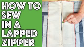 How to Sew a Lapped Zipper into Anything  Sew Anastasia [upl. by Honan]