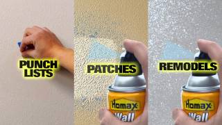 Features Homax Pro Grade Aerosol Wall Texture Waterbased Orange Peel [upl. by Moth]