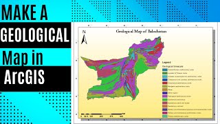 Creating a Geological Map in ArcGIS [upl. by Lakim449]