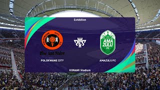 Polokwane City vs AmaZulu 14092024 DStv Premiership PES 2021 [upl. by Wickner651]