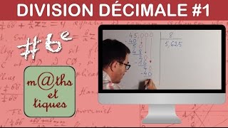 Poser une division décimale 1  Sixième [upl. by Chud278]