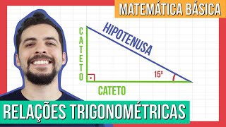 TRIGONOMETRIA BÁSICA Como calcular seno cosseno e tangente  Resumo de Matemática para o Enem [upl. by Darya]