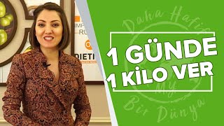 1GÜNDE 1 KİLO VERME DİYETİ [upl. by Norrat38]