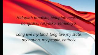 Indonesian National Anthem  quotIndonesia Rayaquot IDEN [upl. by Beverly141]