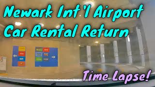 Newark Airport rental car return [upl. by Lyrred]